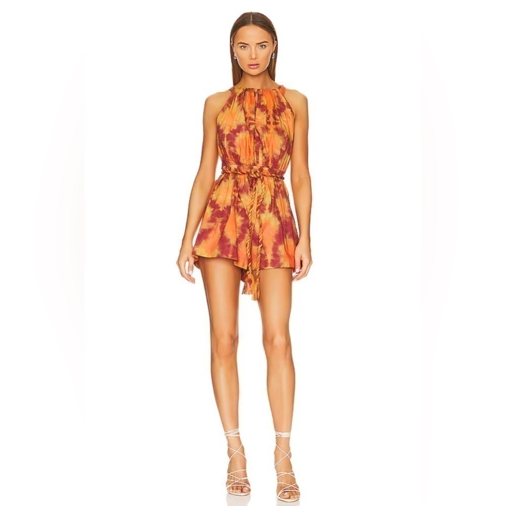 Ulla Johnson Shaina Romper in Red Topaz Size 8